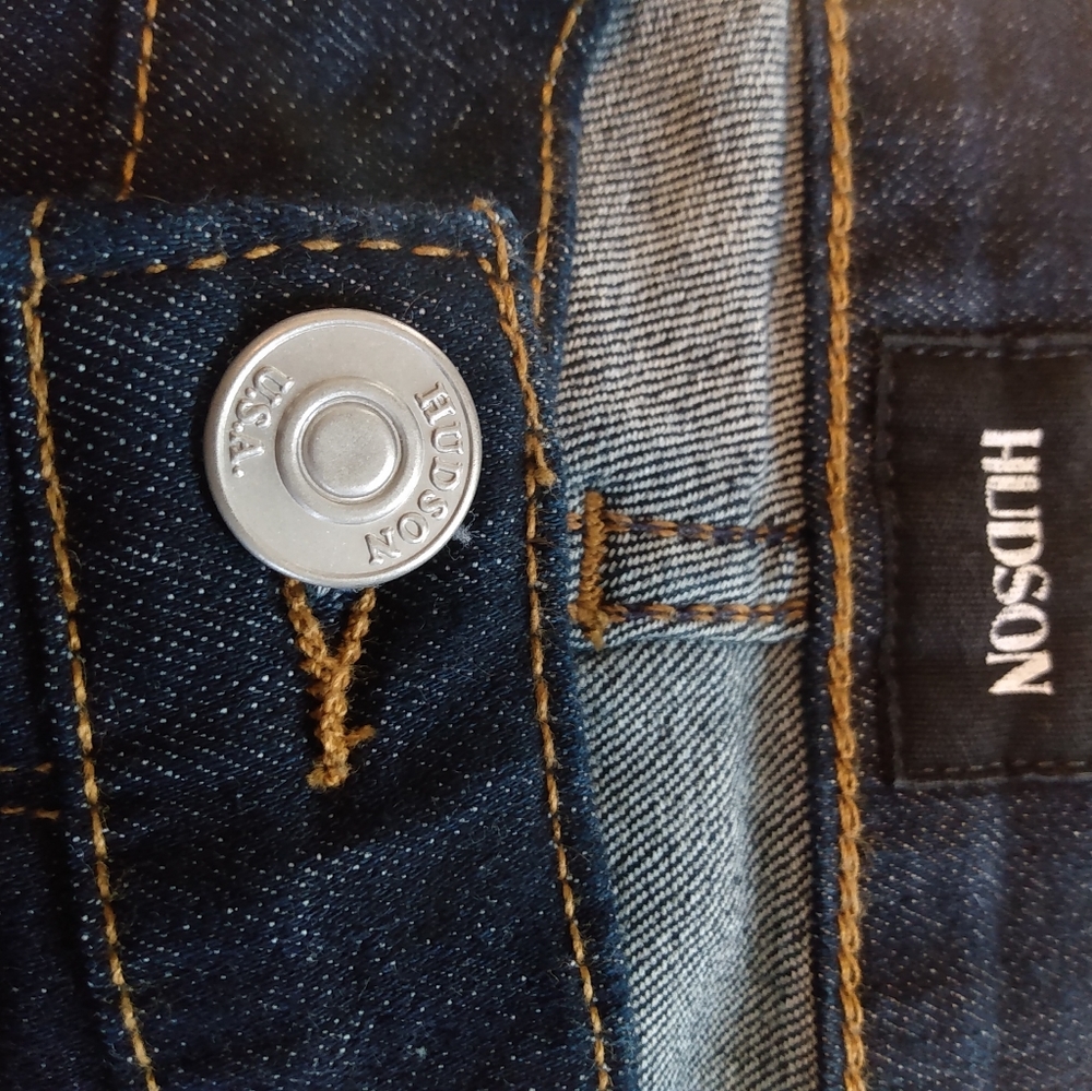 Hudson Jeans Krista Super Skinny Jeans Blue Size 27 Dark Denim